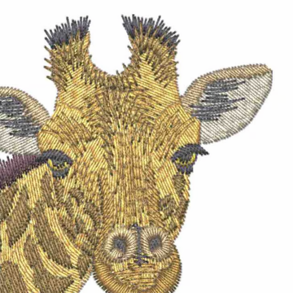 Gestickte Giraffe made by Datalogo