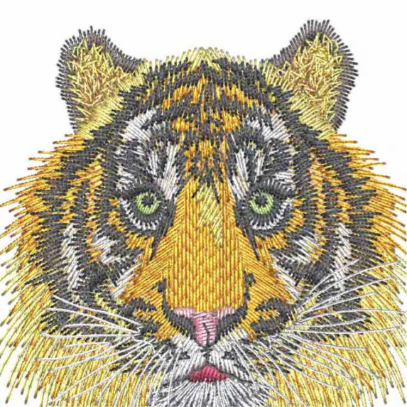 Gestickter Tiger made by Datalogo
